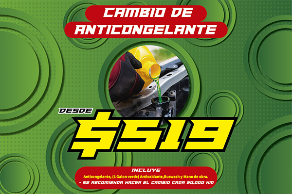 cambio de anticongelante
